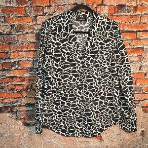 Jones New York Black and White Blouse, XL
